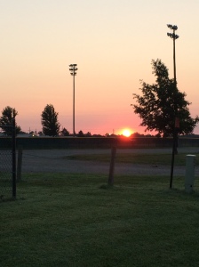 Sunrise over Wellsville Saddle Club Park 7-9-14